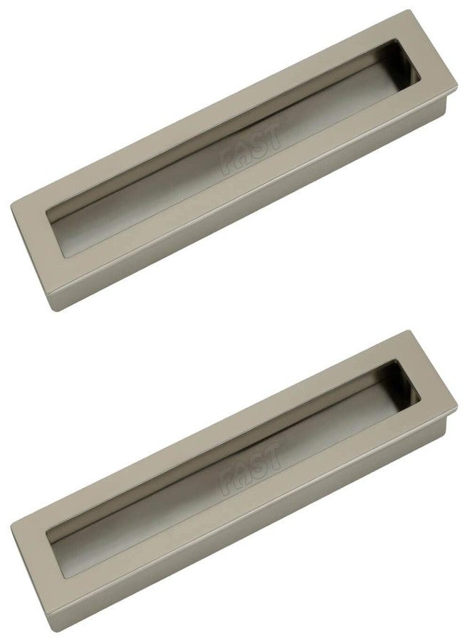 FAST CSH02 Architectural Interior Design Stainless Steel Silver Satin Concealed Sliding Door Handle for All Type Wardrobe & Cupboard (192MM) - Image 1